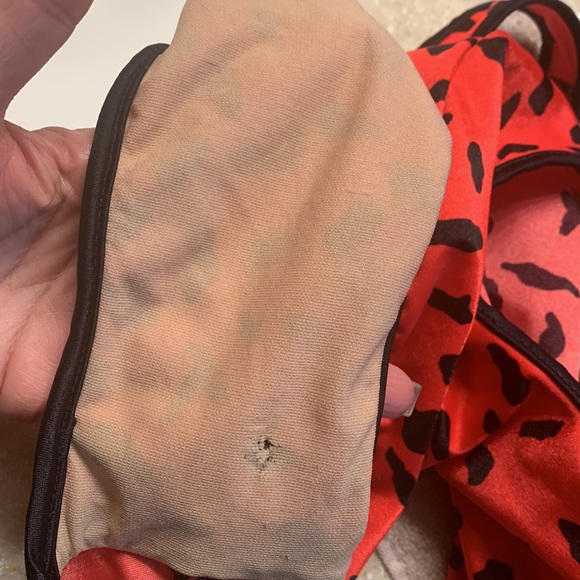 Bathing Suit - Size 8 Red/Black Animal Print- Looks Sharp - Picture 9 of 11